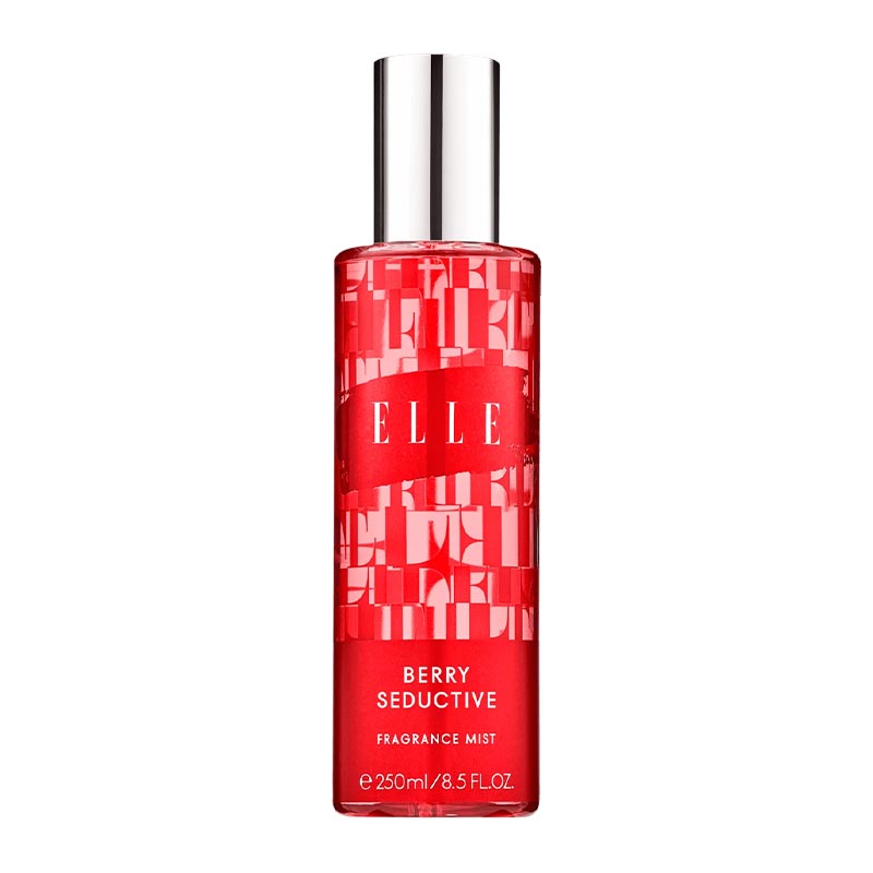 Elle | Berry Seductive | Fragrance Mist | go-to | unlocking | seductive side | crafted | confident | empowered woman | captivating blend | red berries | musk | complements | bold | irresistible personality | night out | special occasion | secret weapon
