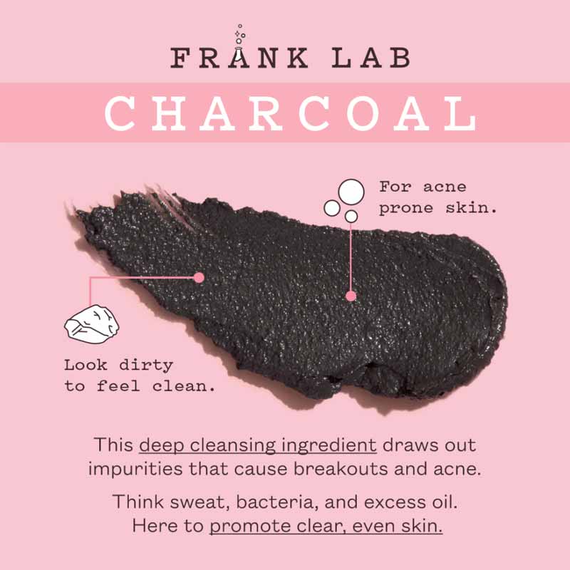 Frank Body Charcoal Body Scrub + Mask | 2-in-1 | scrub | exfoliate | remove impurities | mask | clean pores | banish blemishes | charcoal | clear | even | skin 