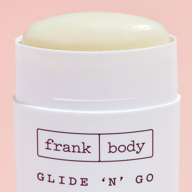 Frank Body Glide 'N' Go: Body Oil Stick | highlight | high points | dry skin | body care | go | glow | cruelty free | easy | no mess