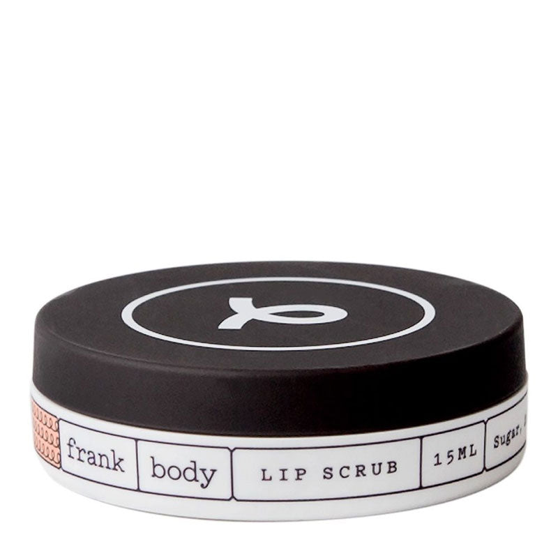 Frank Body Lip Scrub Original | scrub | exfoliating sugar | coffee grinds | macadamia oil | beeswax | lips | soft | smooth | hydrating 