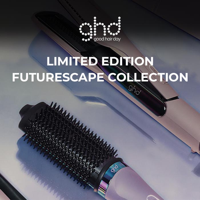✨ Elevate your hair game with the limited edition Futurescape Collection by ghd! 🚀 Get ready for a good hair day, every day! ✨ #Cloud10Beauty #ghd