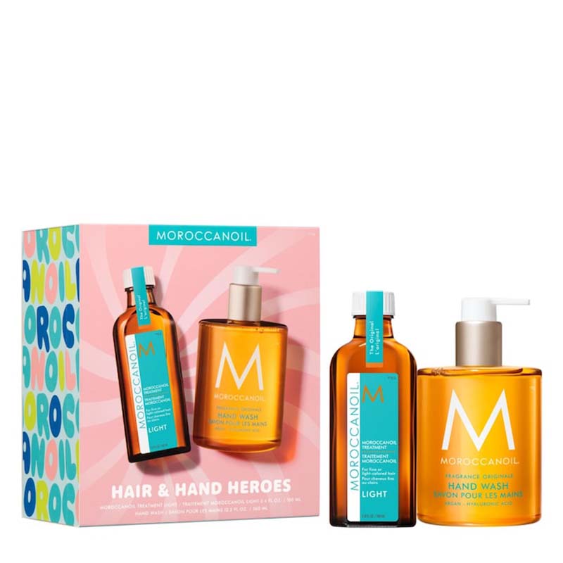 Moroccanoil Hair and Hand Heroes Light Gift Set White Background