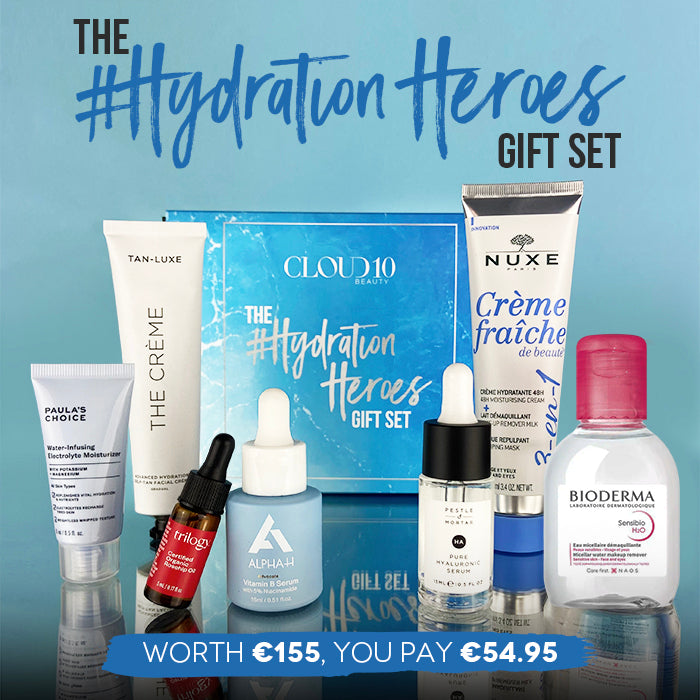 Cloud 10 Beauty The #HydrationHeroes Gift Set | 7 skin plumping treats | Rescues dry or dehydrated skin | Cleanses, repairs & moisturizes | Banishes dry skin blues 