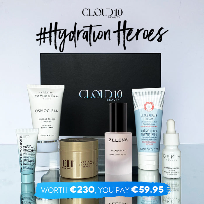 ☁️ Dive into deluxe hydration with Cloud10 Beauty's #HydrationHeroes kit! 💧 Transform your skincare game—from €230 worth of beauty bliss for only €59.95! 🎉 Treat yourself or gift a glow! ✨💦