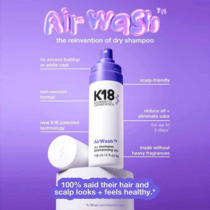 K18 Airwash Dry Shampoo Key Features & Benefits