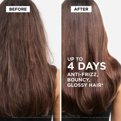 Kérastase Gloss Absolu Perfume & Hair Oil Gift Set for Long, frizzy Hair Before and After