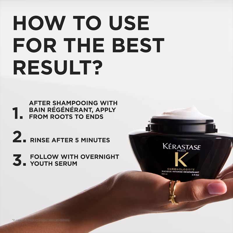How to use the Kérastase Chronologiste Youth Revitalising Hair Mask