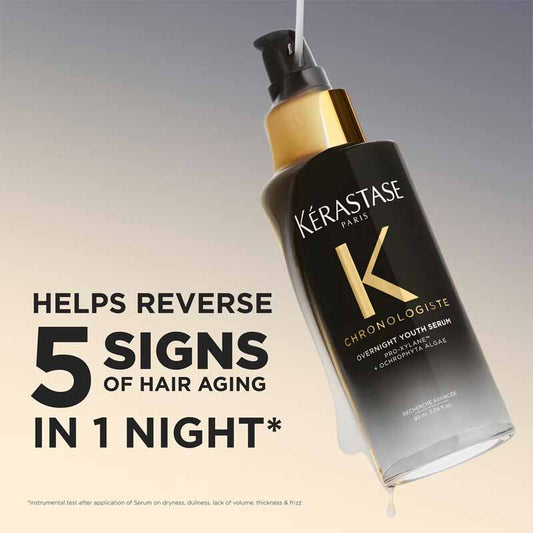 Kérastase Chronologiste Restorative Overnight Hair Serum Claims