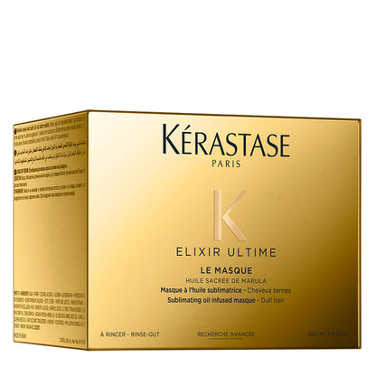 Kérastase Elixir Ultime Le Masque Sublimating Oil Infused Masque | Nourishing | Transforming | Oil infused | Masque | Shinier strands | Irresistibly soft | Prevents dullness | Enduring luminosity