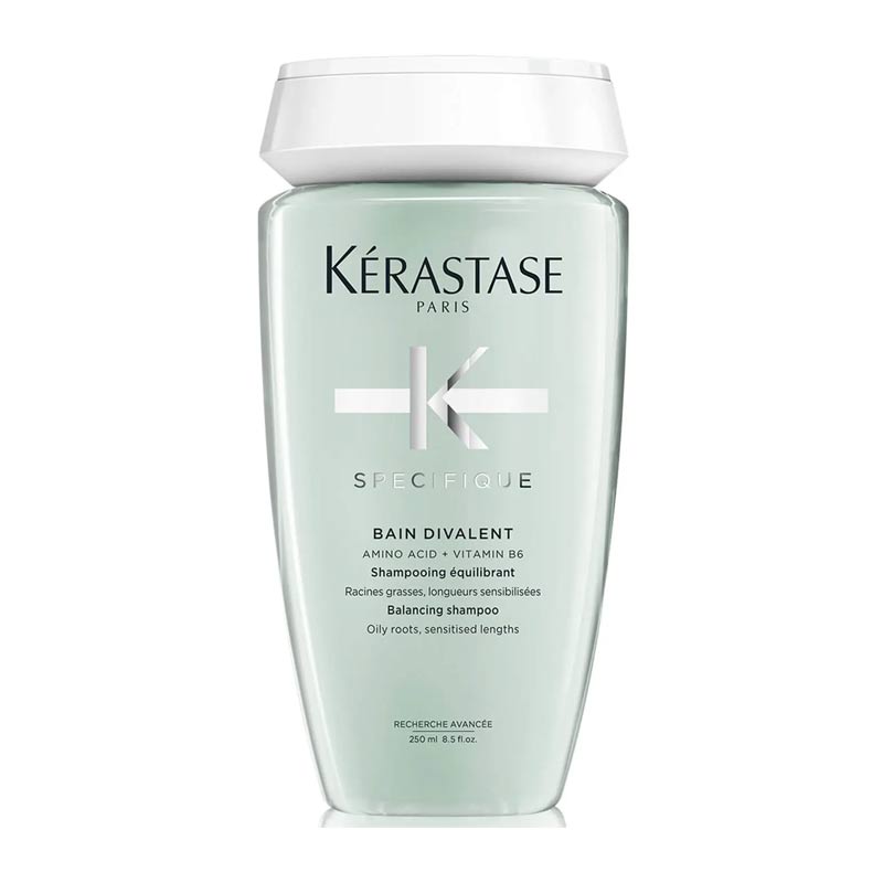Kérastase Specifique Bain Divalent Balancing Shampoo | Balancing | Shampoo | Oily roots | Dry ends | Dual care | Less greasiness | Nourishing | Targeted treatment