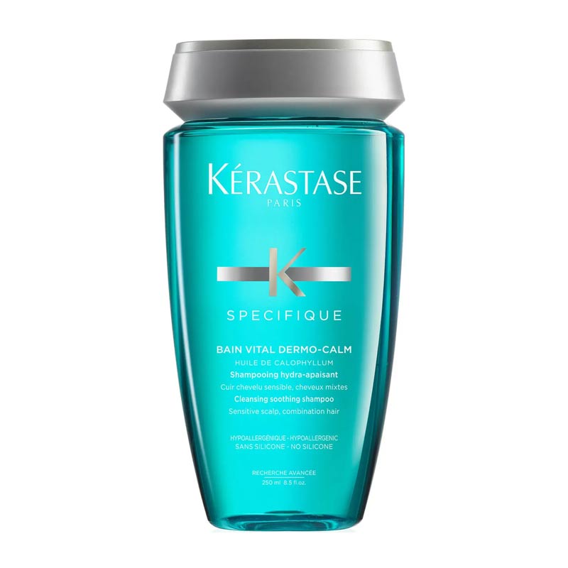 Kérastase Specifique Bain Vital Dermo-Calm Cleansing Soothing Shampoo | Cleansing | Soothing | Rehydrating | Scalp care | Hair lightness | Vitality | Impurity-free | Inflammation relief | Relaxing | Moisturized scalp