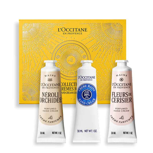 L'OCCITANE Floral Hand Cream Trio Gift Set Gift Box With Three Products