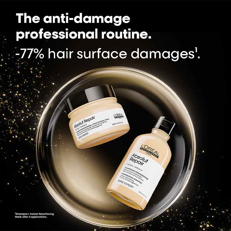 L'Oréal Professionnel Absolut Repair Shampoo & Hair Mask Gift Set for dry & damaged hair