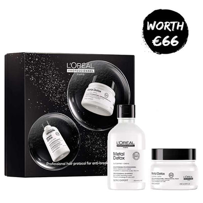 L'Oréal Professionnel Metal Detox Shampoo & Hair Mask Gift Set for damaged hair