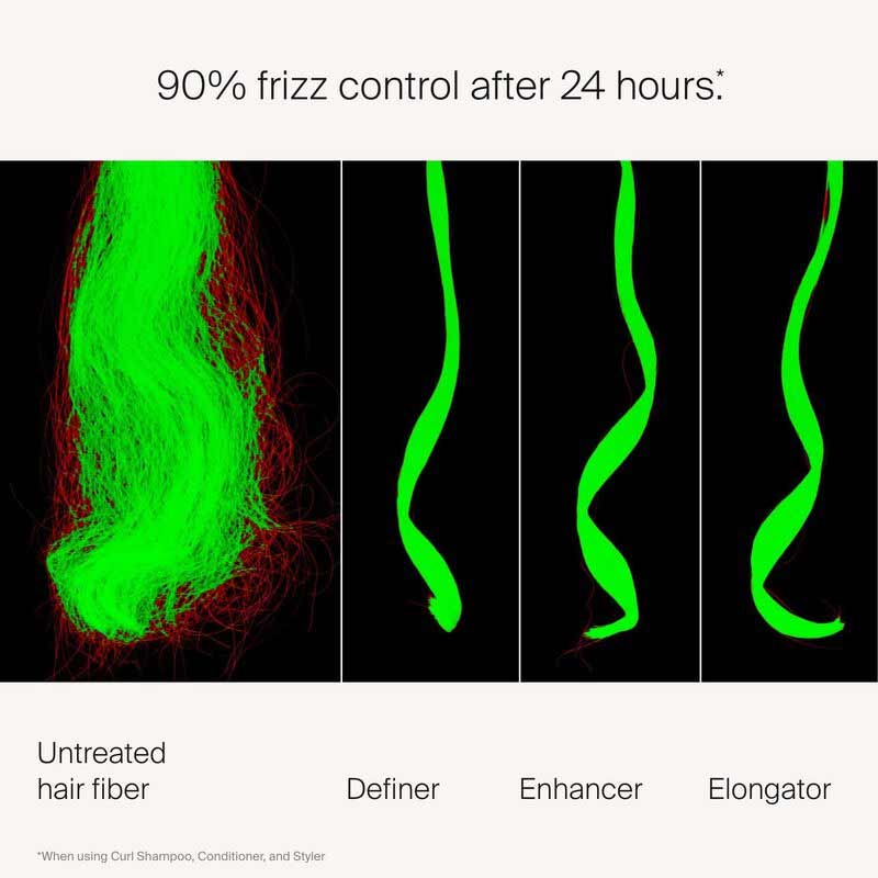 Living Proof Curl Elongator | revolutionary curl care | elongating curls | tight coils | softness | shine | zero frizz.