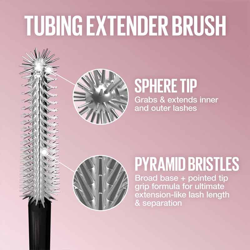 Maybelline Lash Sensational Sky High Tubes Tubing Mascara Brush Details