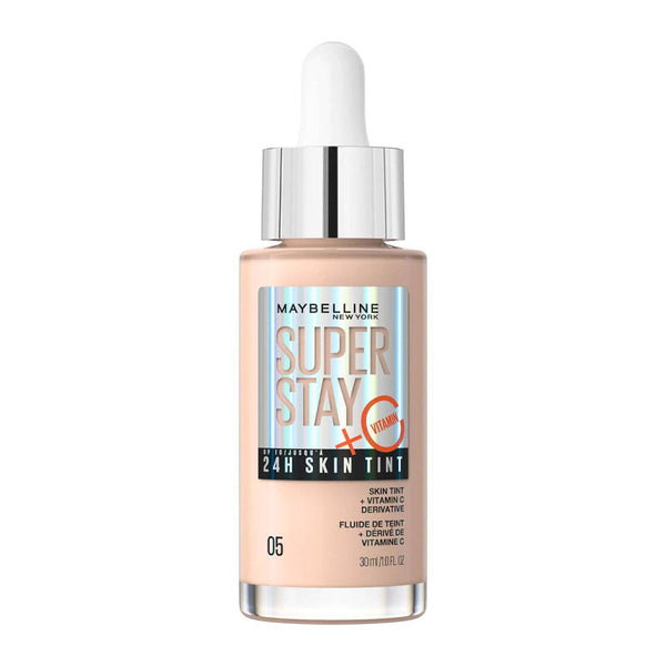 Maybelline Super Stay 24 Hour Skin Tint Foundation + Vitamin C | light | fair | blanc | porcelain | skin | cool | warm | neutral | undertone | 05