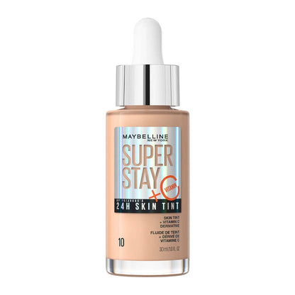 Maybelline Super Stay 24 Hour Skin Tint Foundation + Vitamin C | light | fair | blanc | porcelain | skin | cool | warm | neutral | undertone | 10