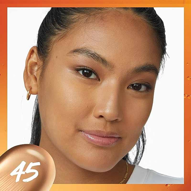 Maybelline Super Stay 24 Hour Skin Tint Foundation + Vitamin C | foundation | tint | skin | smooth | radiant | luminous | glowing | skin-like | natural finish | up to 24hours | 45