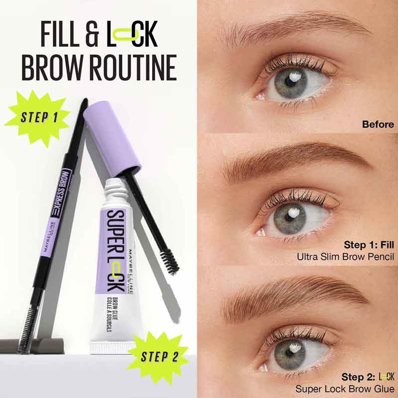 How to use the Maybelline Superlock Brow Glue
