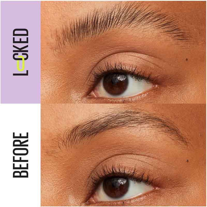 Maybelline Superlock Brow Glue Before & After