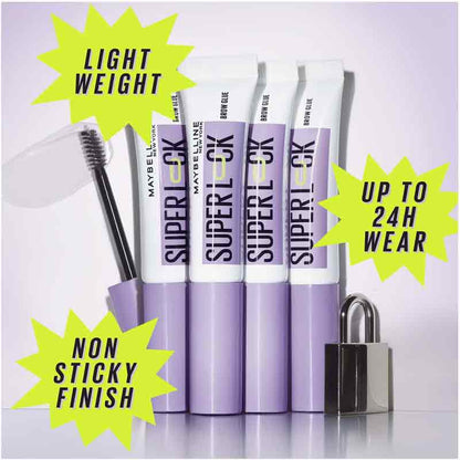 Maybelline Superlock Brow Glue Infographic
