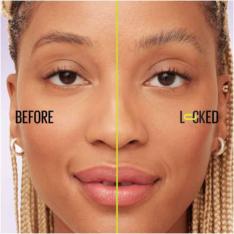 Maybelline Superlock Brow Glue Before & After