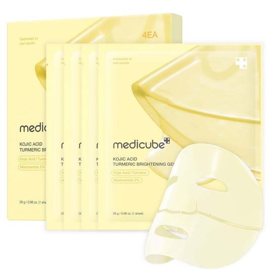 Medicube Kojic Acid Turmeric Brightening Gel Mask 4 Pack