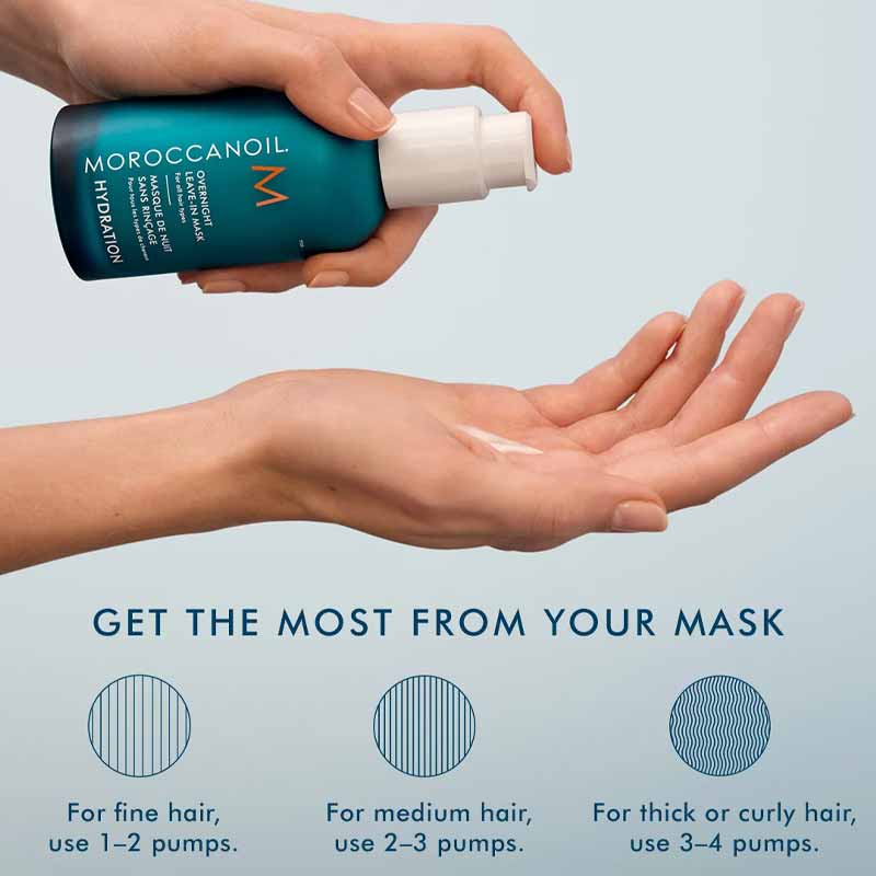 How much of the Moroccanoil Overnight Leave-in Mask should you use