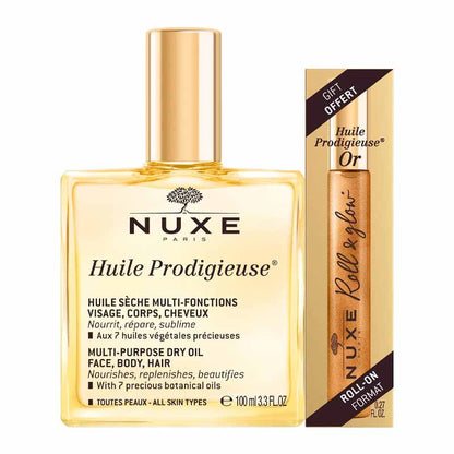 NUXE Huile Prodigieuse 100ml + HP Or Roll On