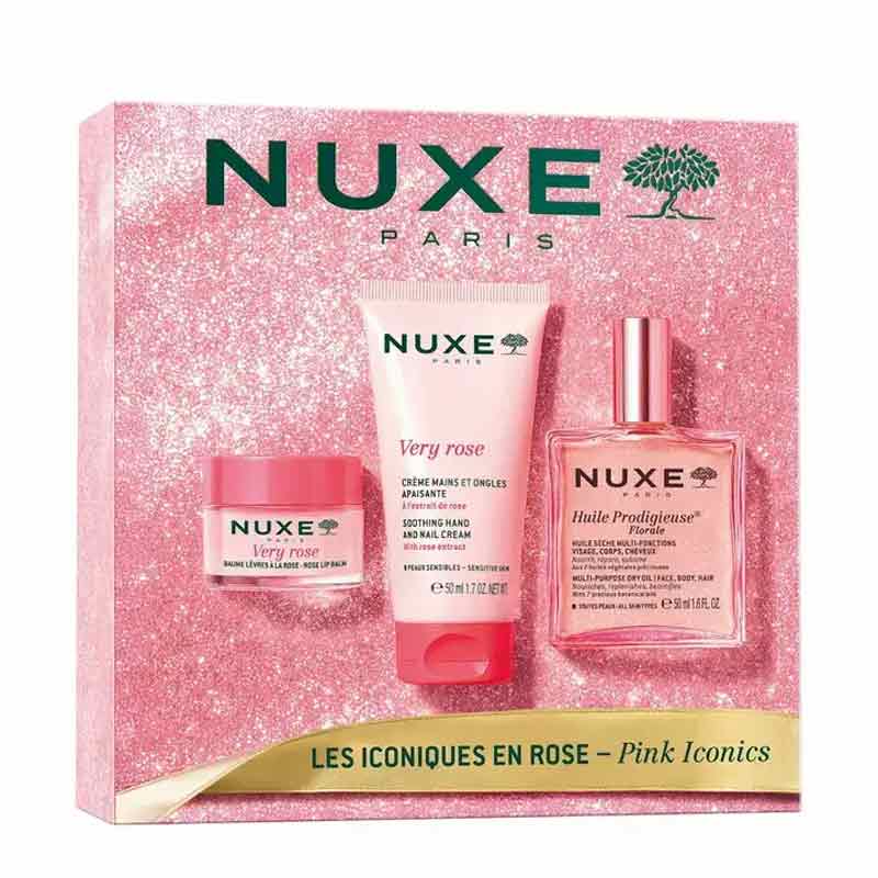 NUXE The Pink Iconics Gift Set Outer Box