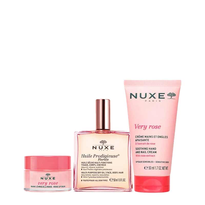NUXE The Pink Iconics Gift Set Contents