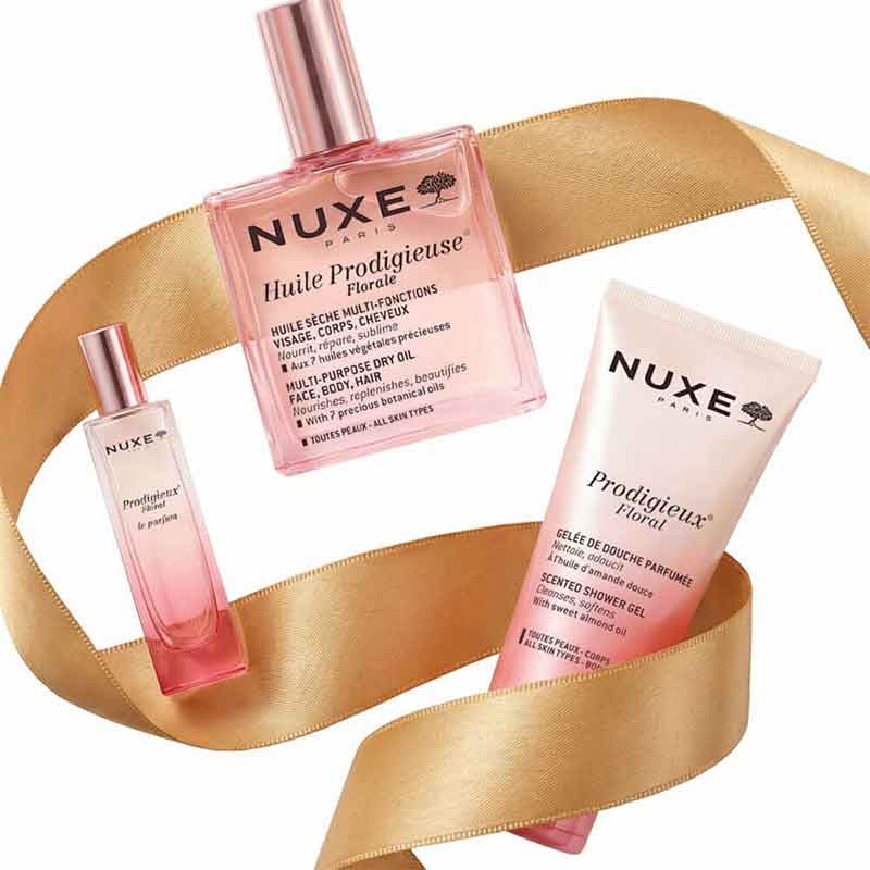 NUXE The Prodigieux Floral Gift Set Stylised Image Ribbon