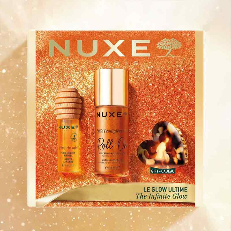 NUXE The Infinite Glow Gift Set Outer Box Stylised