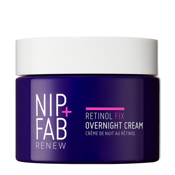Nip + Fab Retinol Fix Overnight Cream 3% | Effective anti-ageing moisturiser | Overnight moisturiser cream | Retinol for anti-ageing, slowing down collagen degradation and minimising fine lines