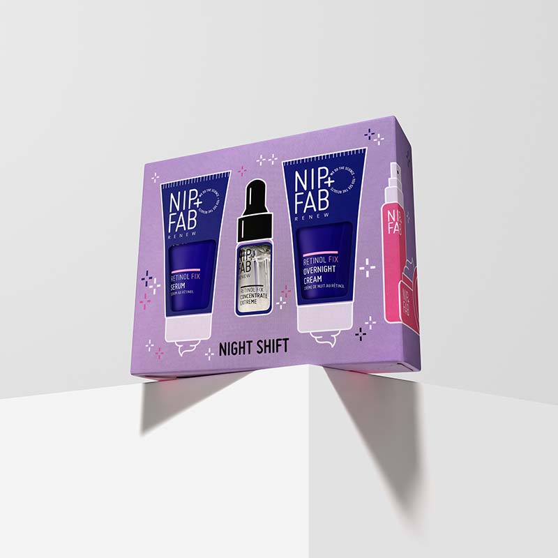 Nip + Fab Night Shift Trio Retinol Fix Gift Set Outer Box