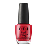 OPI Nail Envy Big Apple Red Nail Strengthener | iconic bold red | strengthener | toughen up | Tri-Flex Technology | liquid shield | reinforces | layer-building | strength | healthy-looking | vibrant | nails | envy