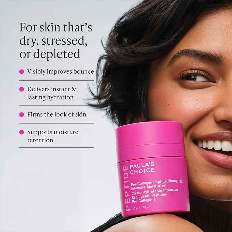 Paula's Choice Pro-Collagen Peptide Plumping Intensive Moisturiser Key Benefits
