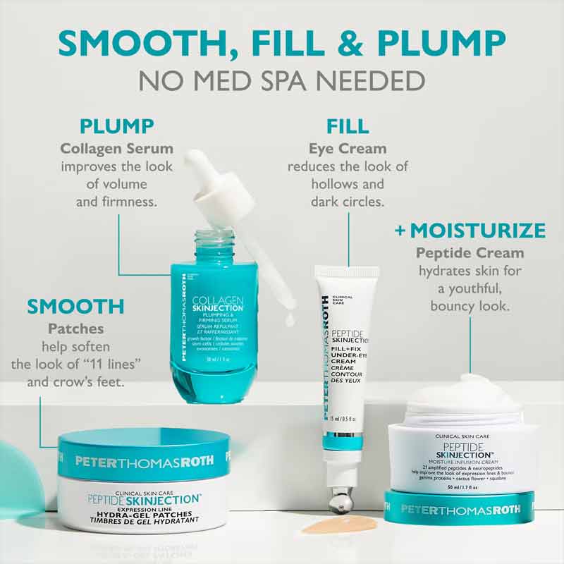 Peter Thomas Roth Collagen Skinjection Plumping & Firming serum, Peter Thomas Roth Peptide skinjection skincare range