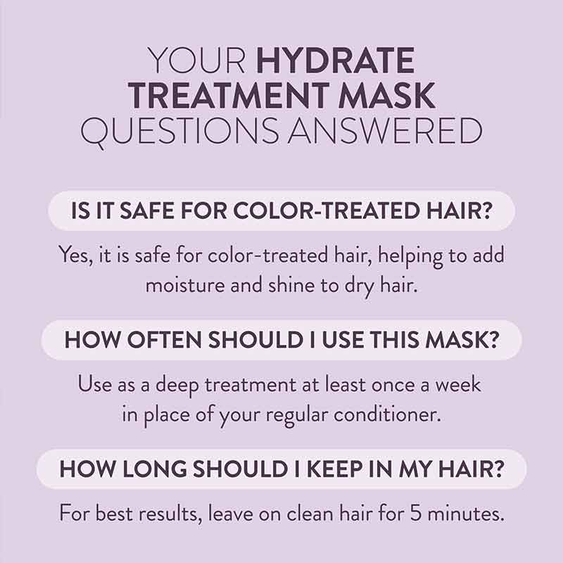 Pureology Hydrate Hair Treatment Mask Frequently Asked Questions