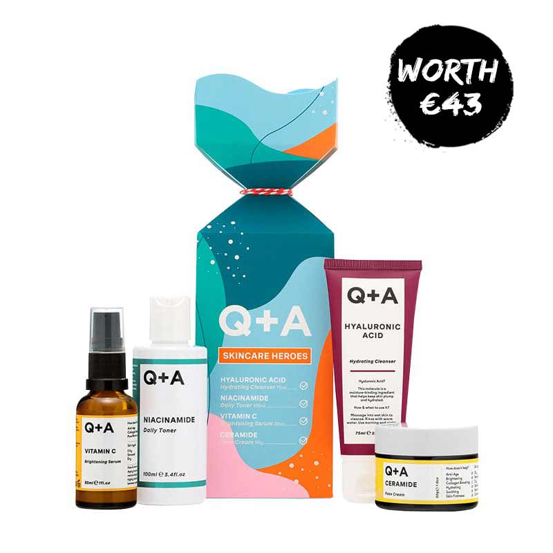 Q + A Skincare Heroes Gift Set