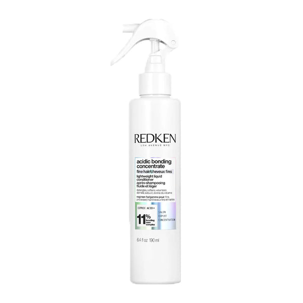 Redken Acidic Bonding Concentrate Lightweight Liquid Conditioner | easy-to-use | sprayable | conditioner | formulated | provide | bonding | smoothness | highly processed | fine hair | unique | spray | even | help | detangle | hair | feel soft | nourished | lightweight finish 