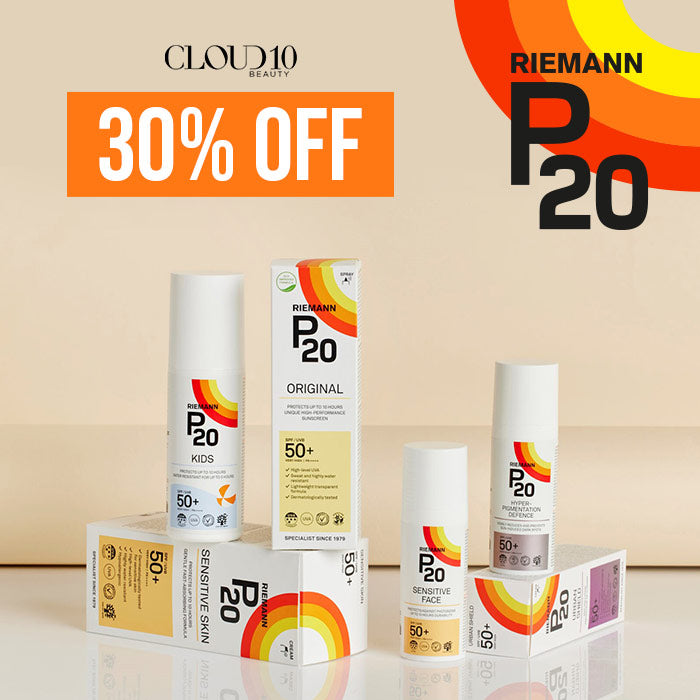 🌟 Get your glow on! Cloud10 Beauty is offering a fabulous 30% off on Riemann P20 sun protection products! 🧴✨ Perfect for keeping your skin safe and radiant. Don't miss out! #BeautyDeal #SkinCare