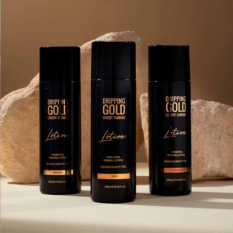 Dripping Gold Luxury Tanning Lotion l medium | dark | ultra dark | luxury | lotion | rich | hydrating | nourish | skin | sun kissed | self tan 