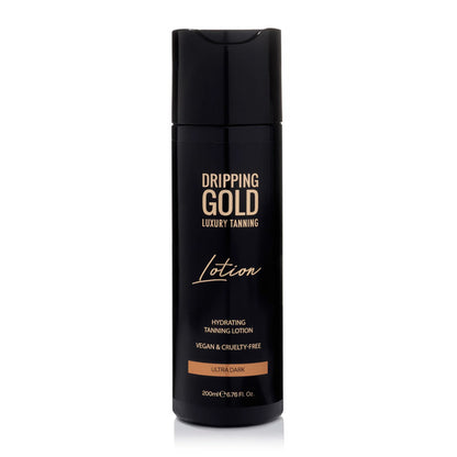 Dripping Gold Luxury Tanning Lotion | nourishing ingredients | keep your skin looking healthy | deep, glowing tan | shine | luxurious lotion!