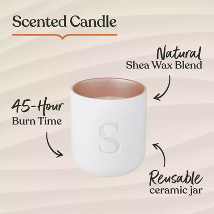 Sanctuary Ruby Oud Collection Scented Candle | decadent | relax | unwind | luxurious | fragranced white florals | fragrant woods | sweet amber 