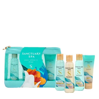 Sanctuary Aqua Serenity Escapes Washbag Gift Set 2