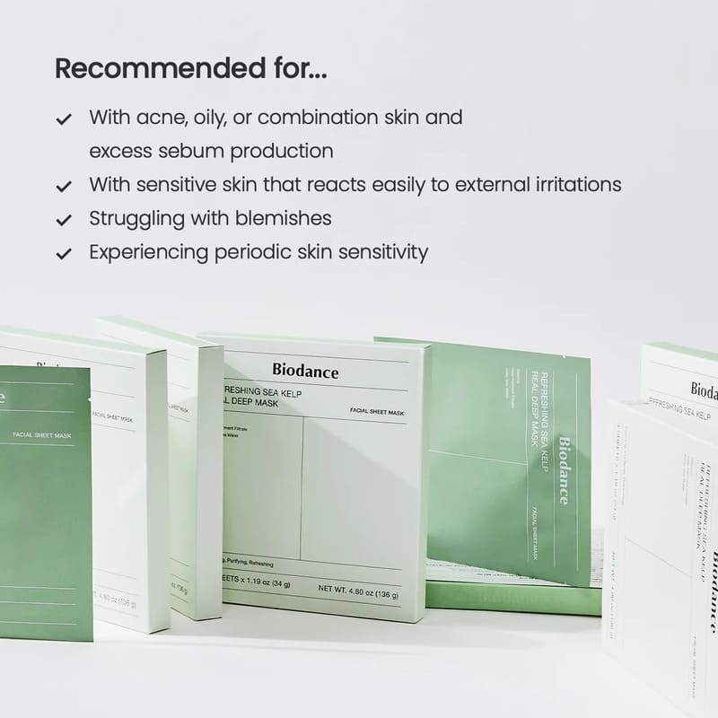 Biodance Refreshing Sea Kelp Real Deep Mask 4 Pack