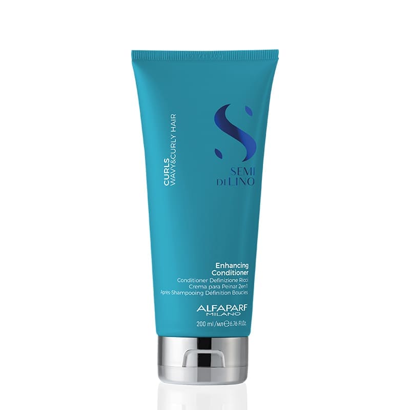 Alfaparf Milano Professional Semi Di Lino Curls Enhancing Conditioner | specially designed for waves and curls |  cleanses | hydrates | tames frizz | beautifully defined | irresistibly touchable | rinse-out conditioner | leave-in treatment | versatile | game-changer.