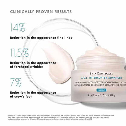 SkinCeuticals A.G.E. Interrupter Advanced Cream Clinically Proven Results